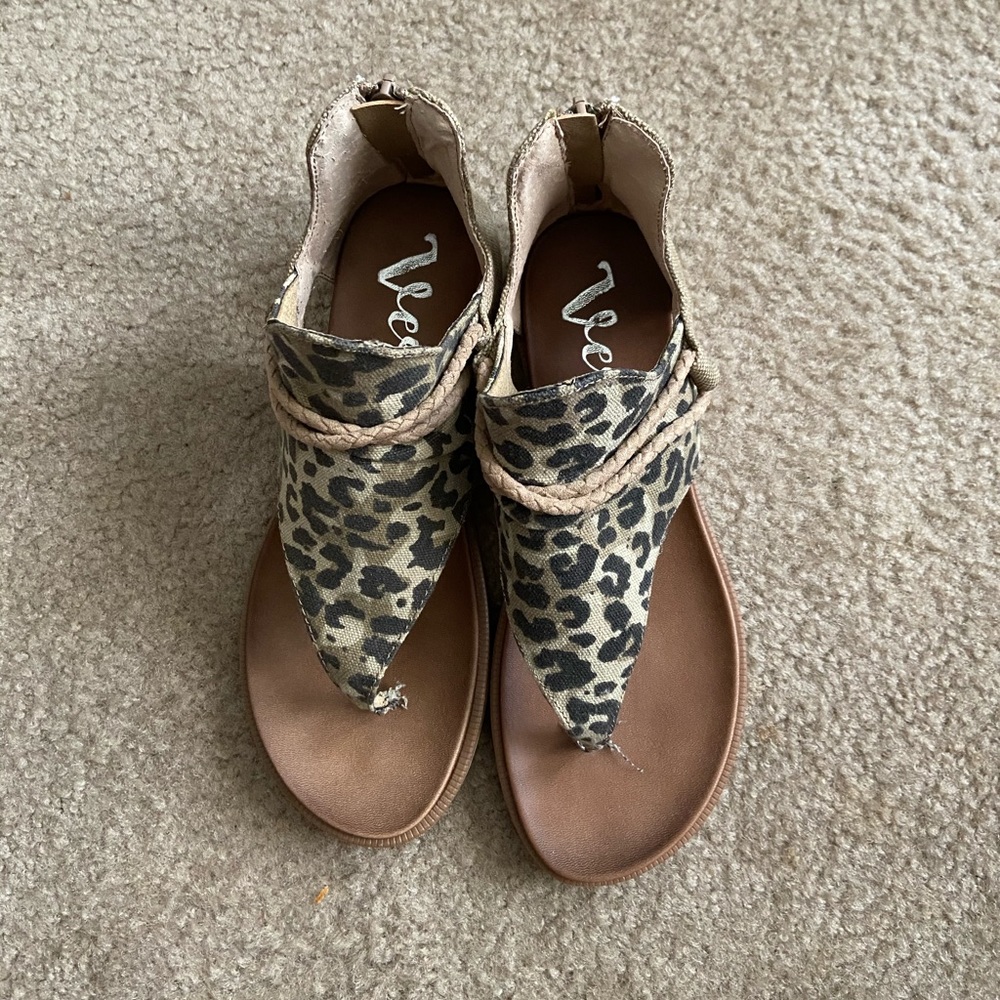 Leopard Sparta Sandals